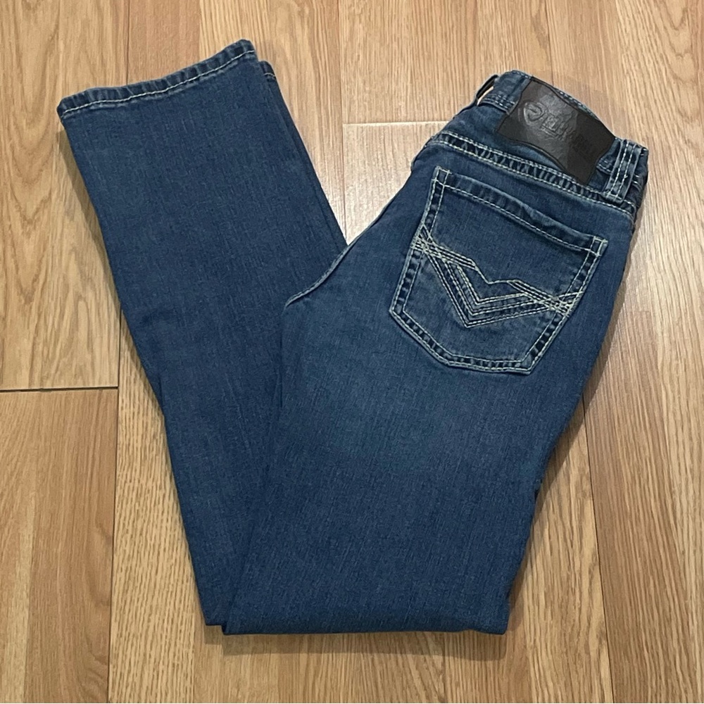 Rock & Roll Denim Men’s 29x32 (29x30) Straight Jeans Dark Blue Denim Western